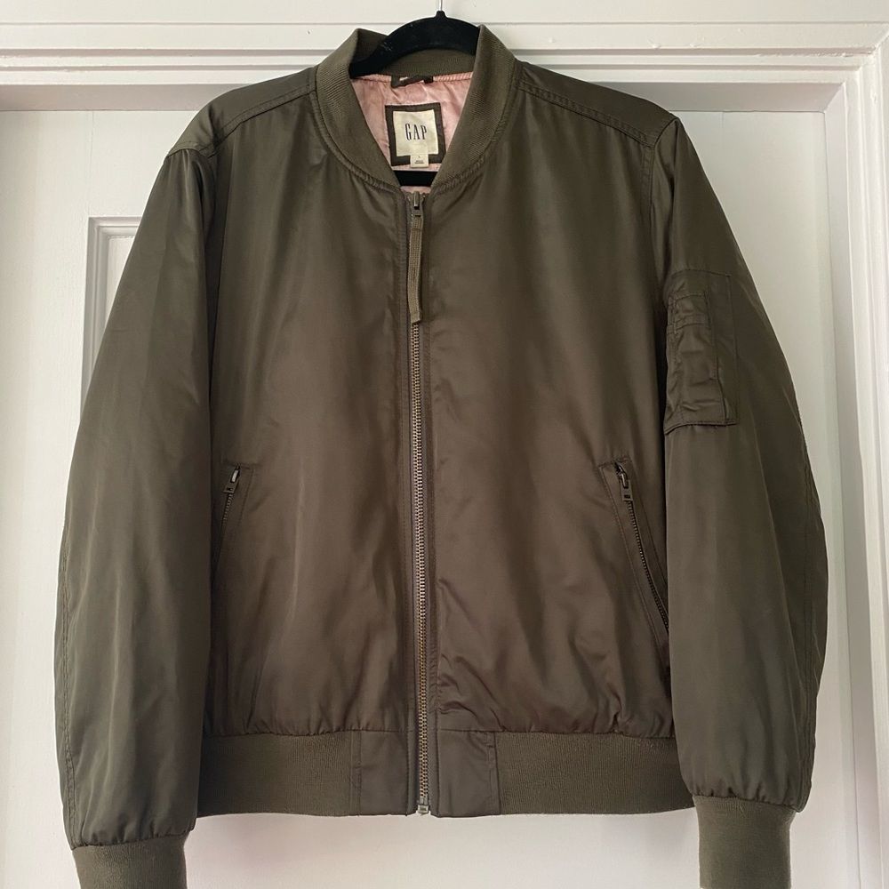 Gap Green Bomber Jacket Size L